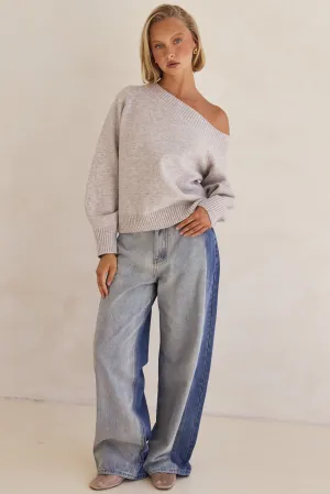 Emilee Knit Jumper (Light Grey)