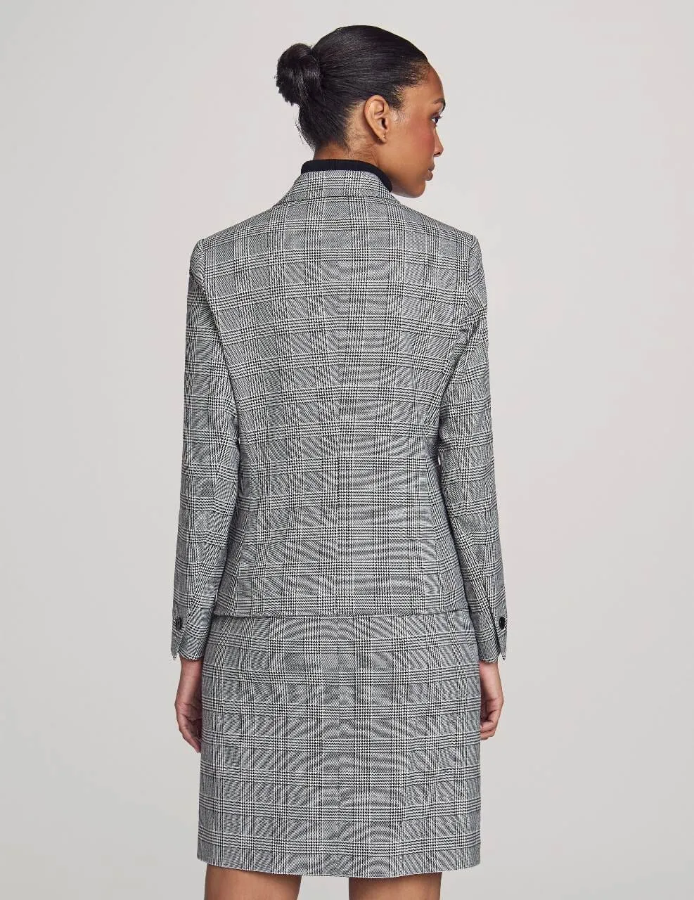 Executive Collection Plaid Jacket with Skirt- Sale