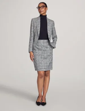 Executive Collection Plaid Jacket with Skirt- Sale