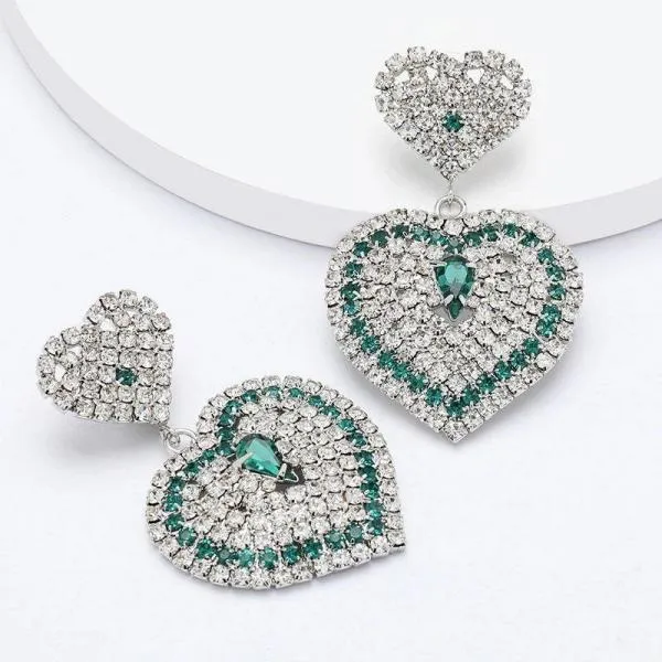 Fashion Elegant Sweet And Versatile Multi-layer Love Hart Earrings
