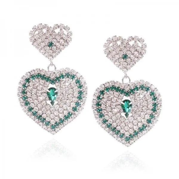 Fashion Elegant Sweet And Versatile Multi-layer Love Hart Earrings