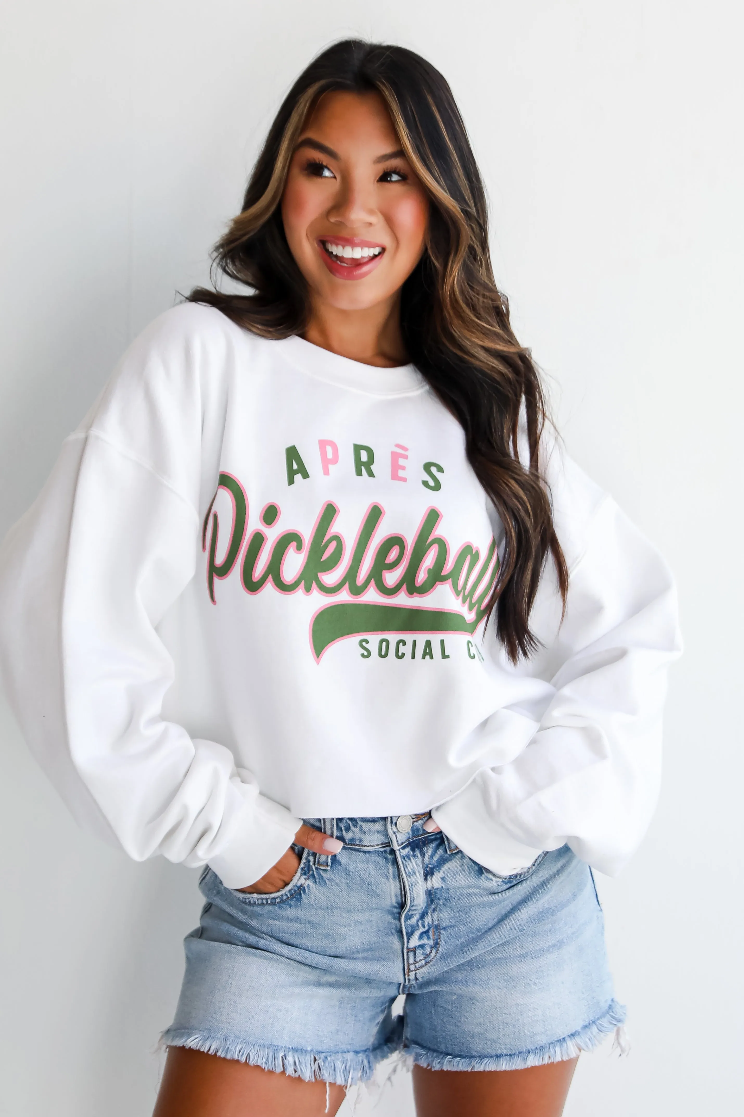 FINAL SALE - Après Pickleball Social Club Cropped Sweatshirt