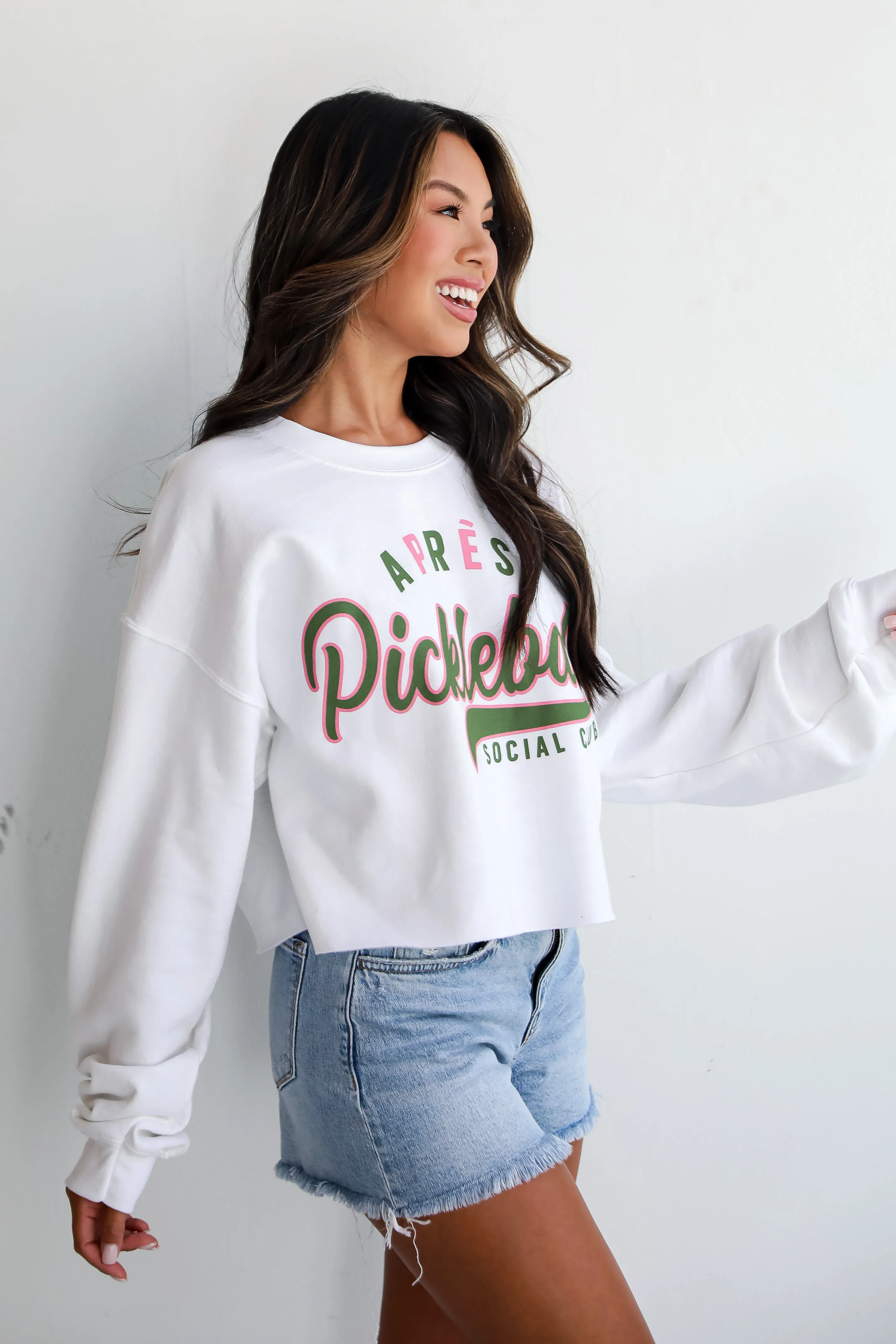 FINAL SALE - Après Pickleball Social Club Cropped Sweatshirt