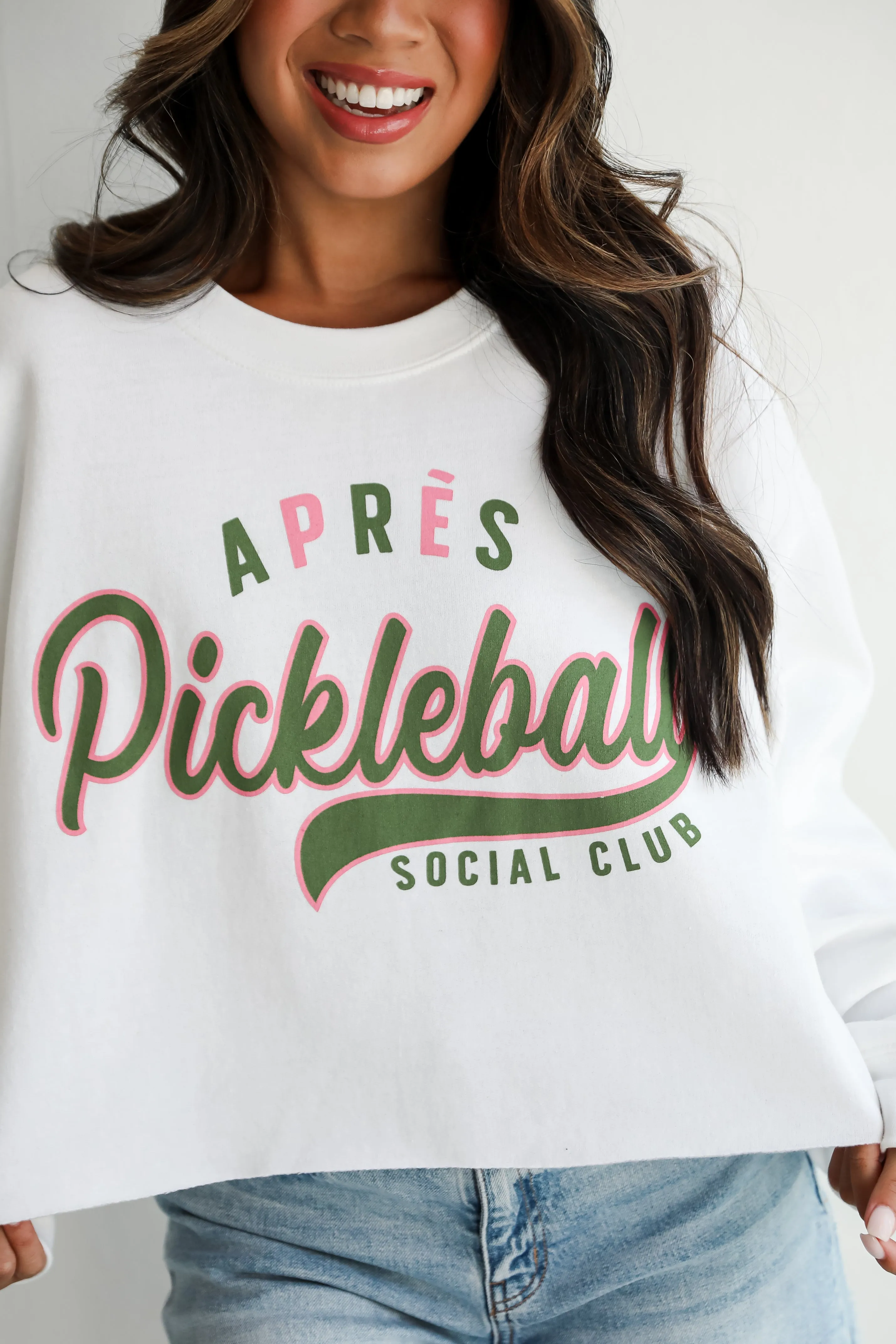 FINAL SALE - Après Pickleball Social Club Cropped Sweatshirt