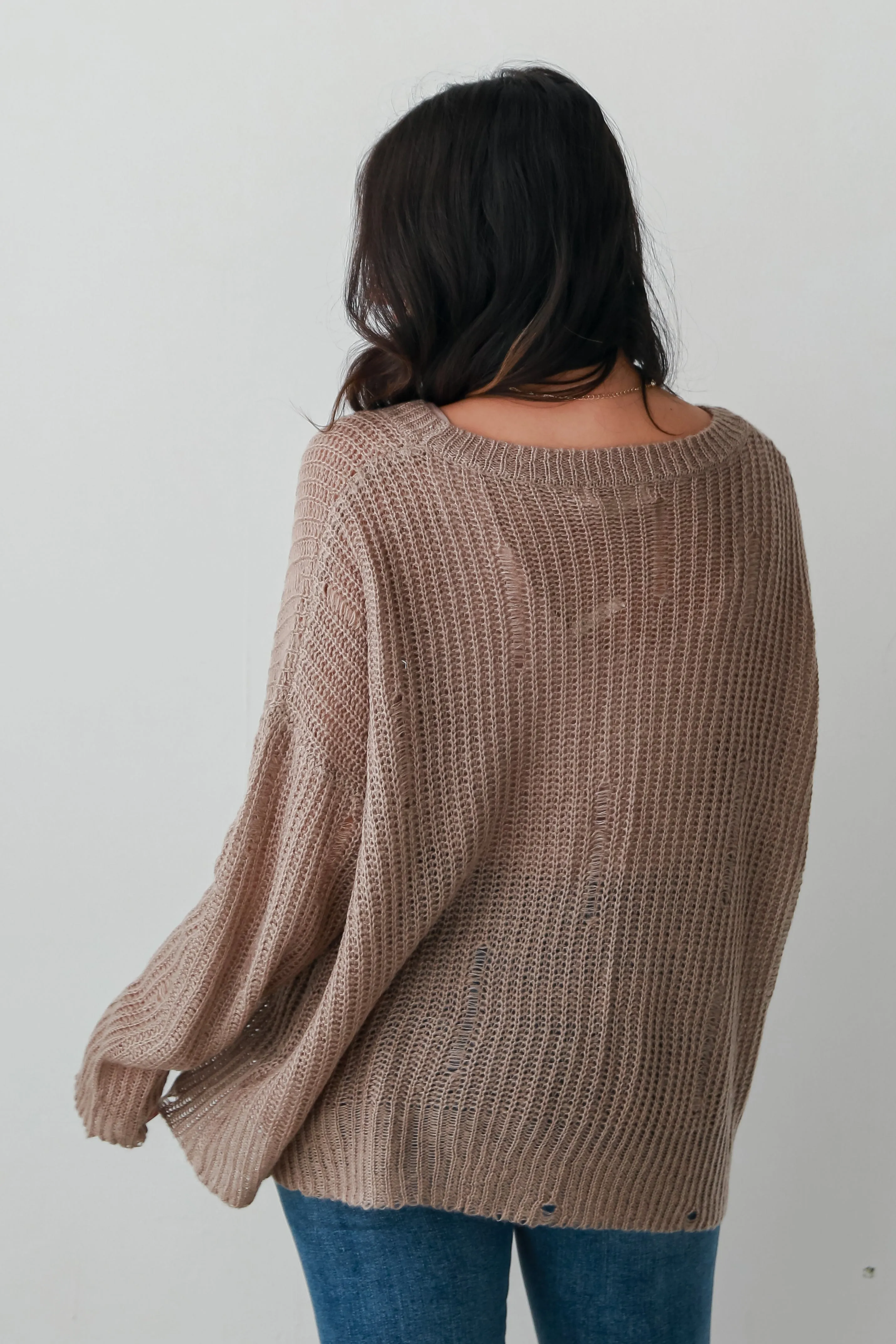 FINAL SALE - Definite Favorite Taupe Oversized Sweater