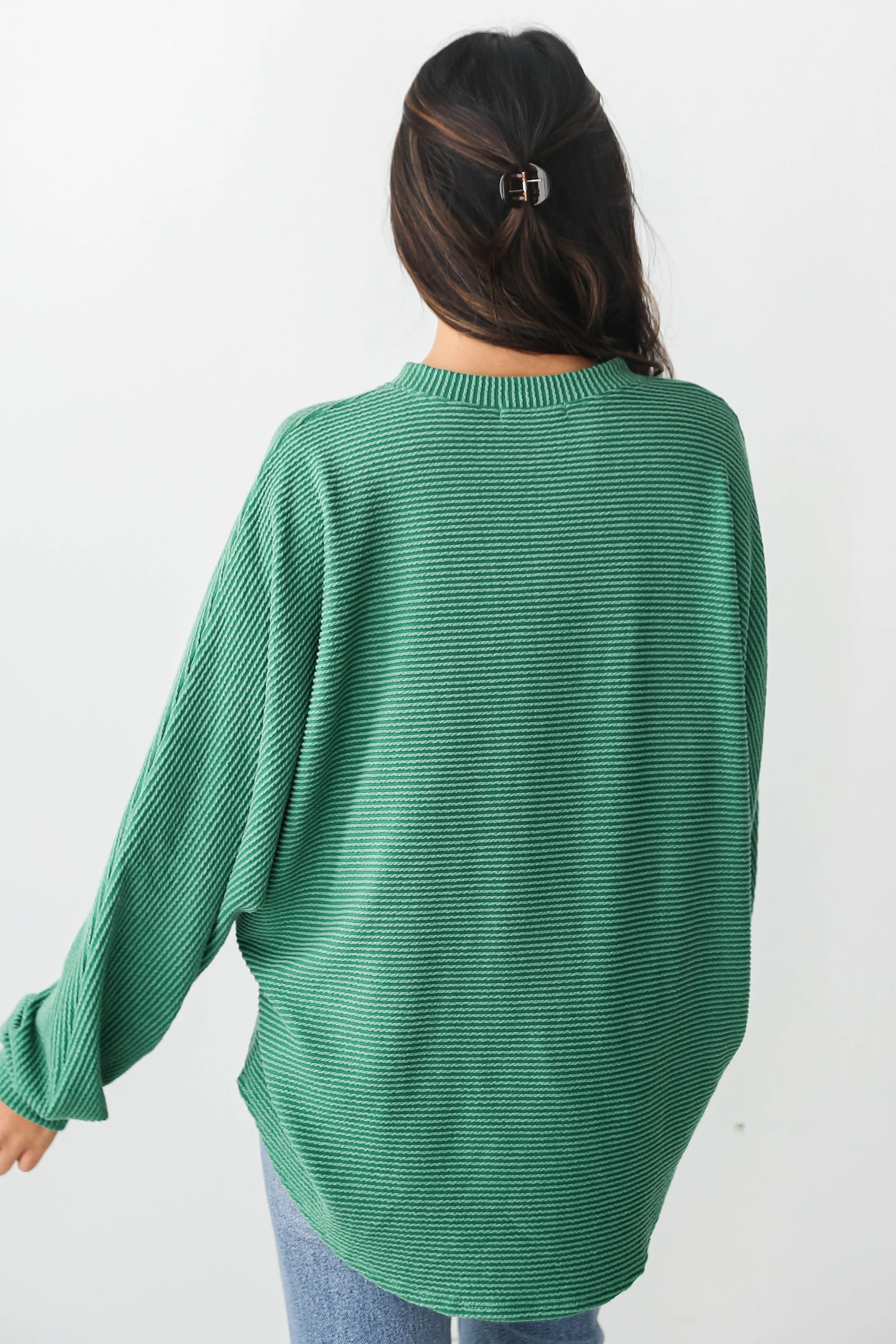 FINAL SALE - Home For The Holidays Oversized Corded Top - DOORBUSTER