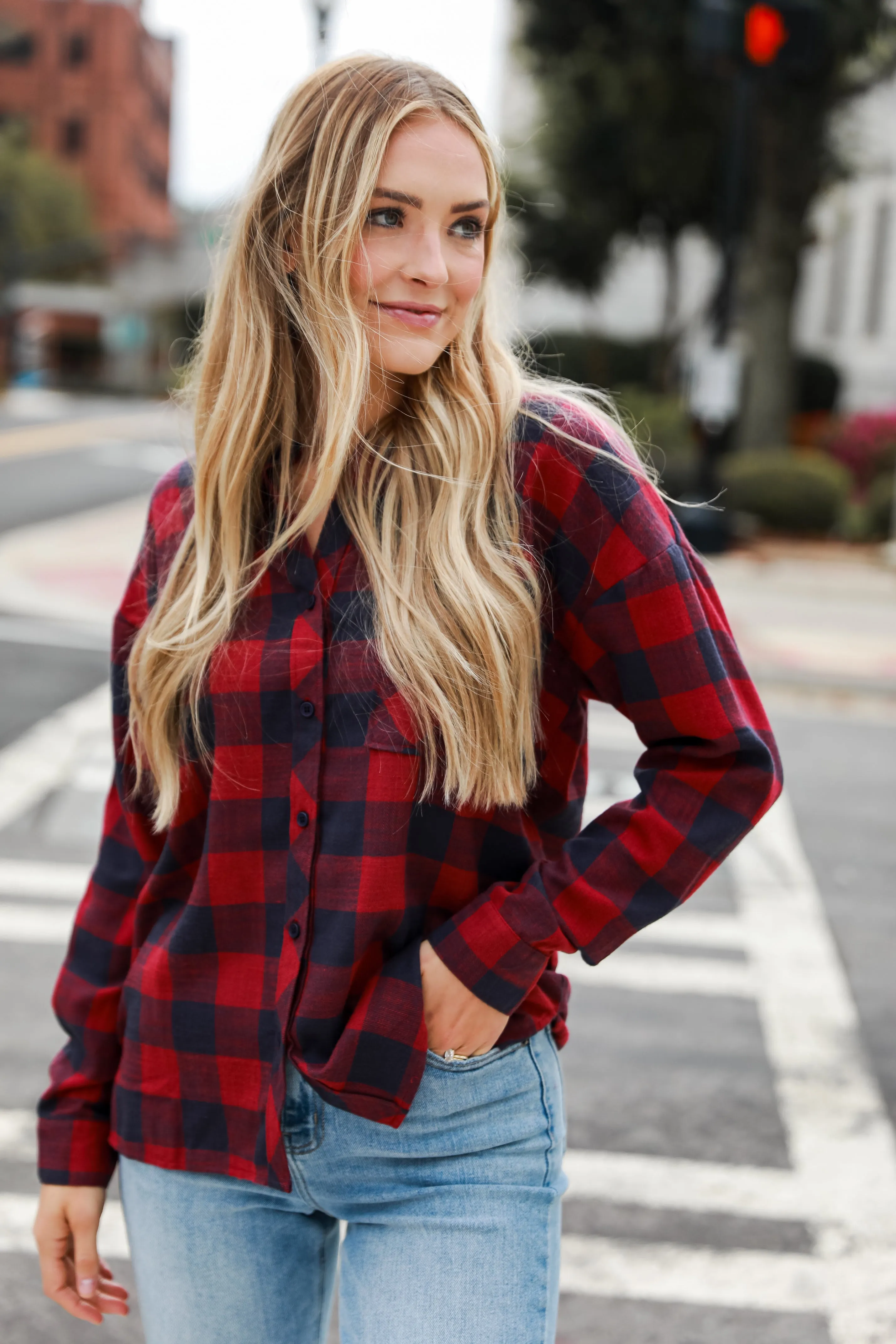 FINAL SALE - Make Some Plans Plaid Flannel