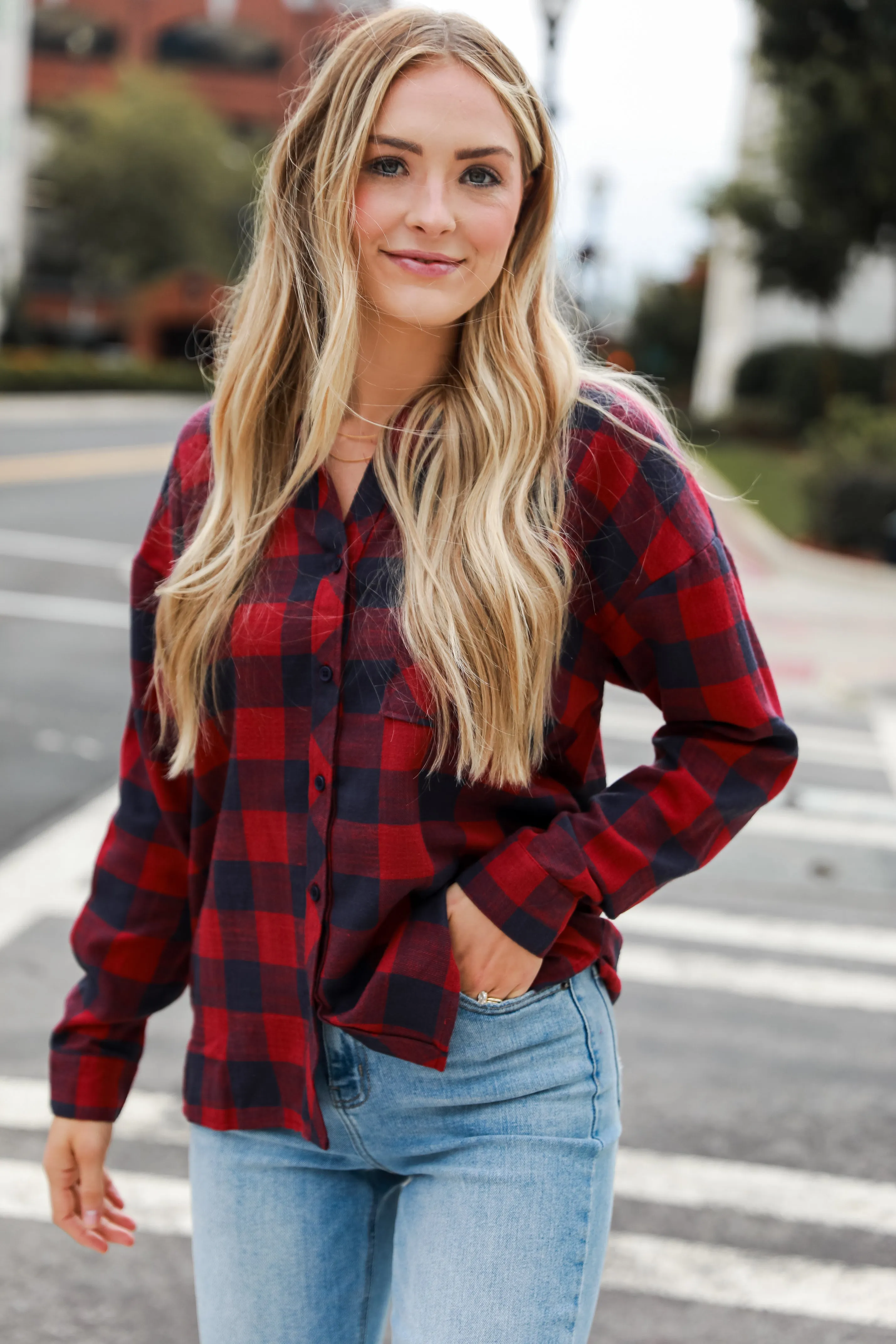 FINAL SALE - Make Some Plans Plaid Flannel