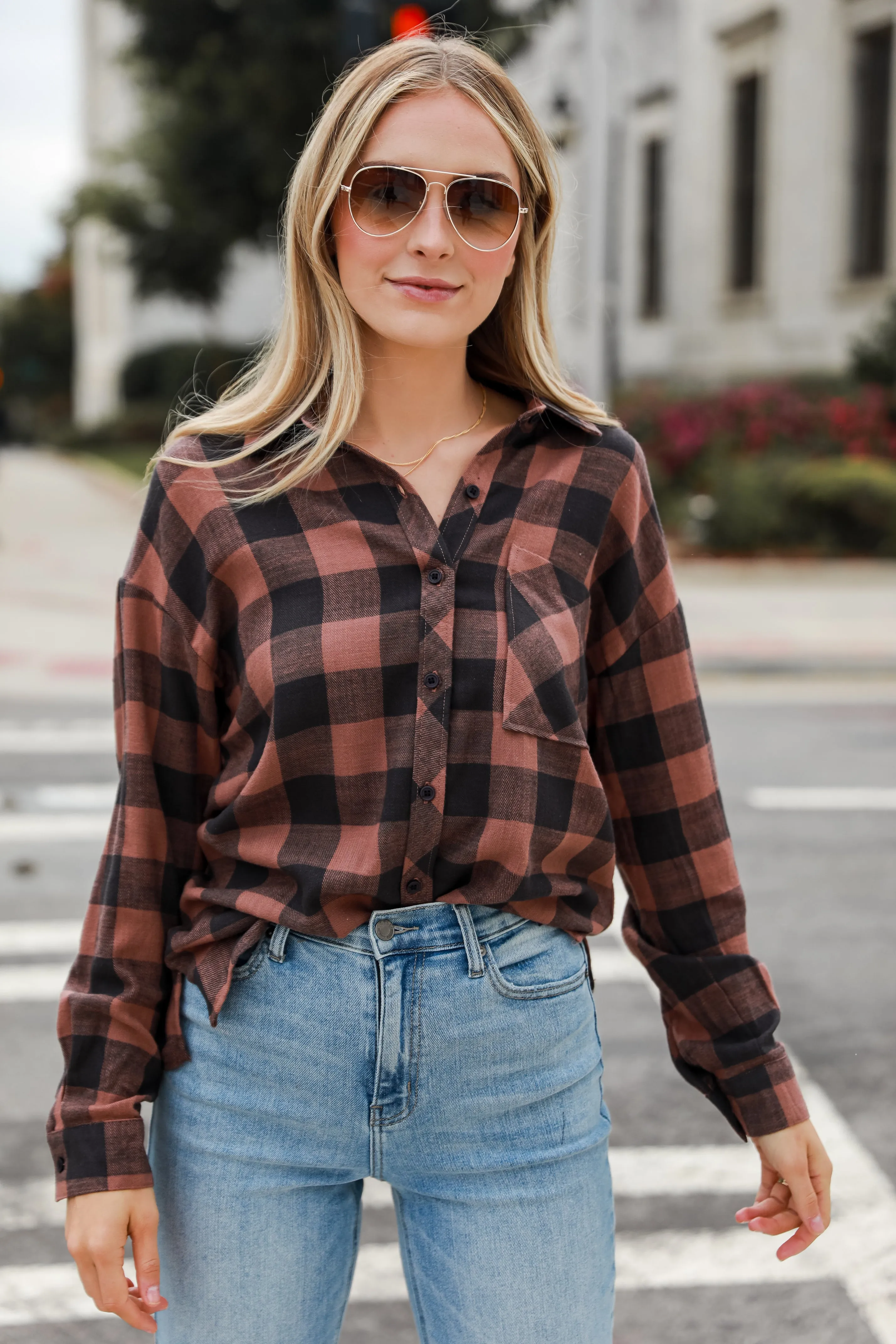 FINAL SALE - Make Some Plans Plaid Flannel