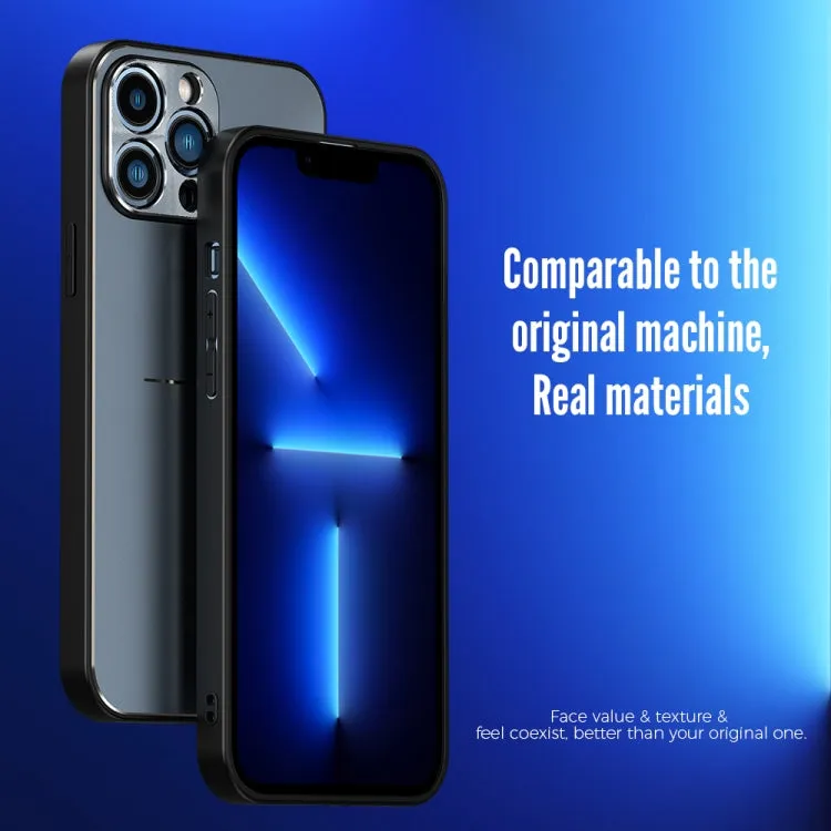 For iPhone 12 R-JUST RJ-52 3-Line Style Metal TPU Shockproof Protective Case