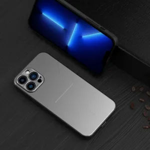 For iPhone 12 R-JUST RJ-52 3-Line Style Metal TPU Shockproof Protective Case