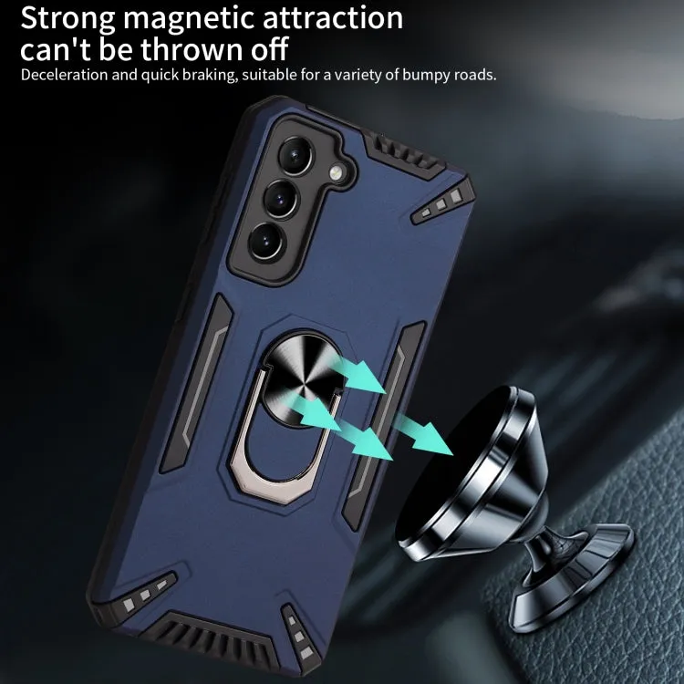 For Samsung Galaxy S21  5G PC   TPU Protective Case with 360 Degrees Rotatable Ring Holder(Dark