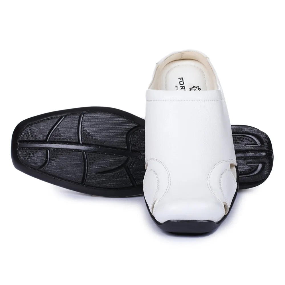 Fortune Black Casual Slip-on Mules For Men J-153 By Liberty