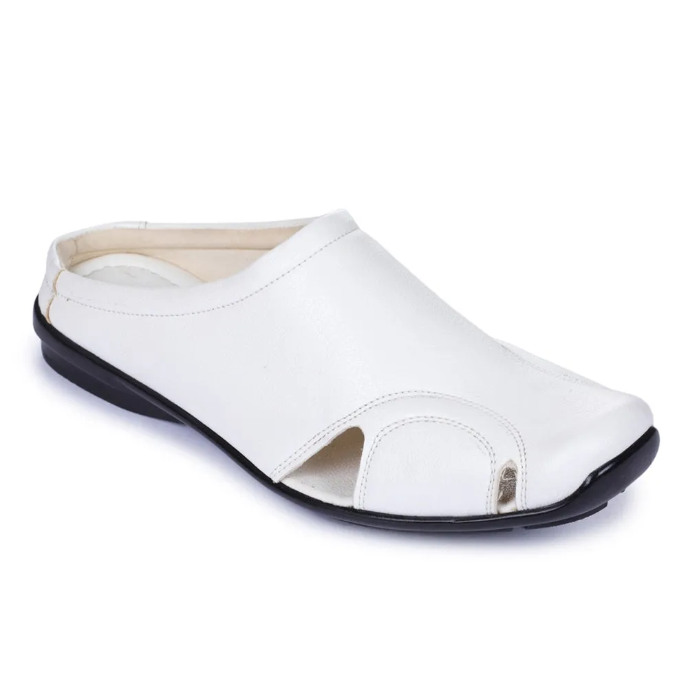 Fortune Black Casual Slip-on Mules For Men J-153 By Liberty