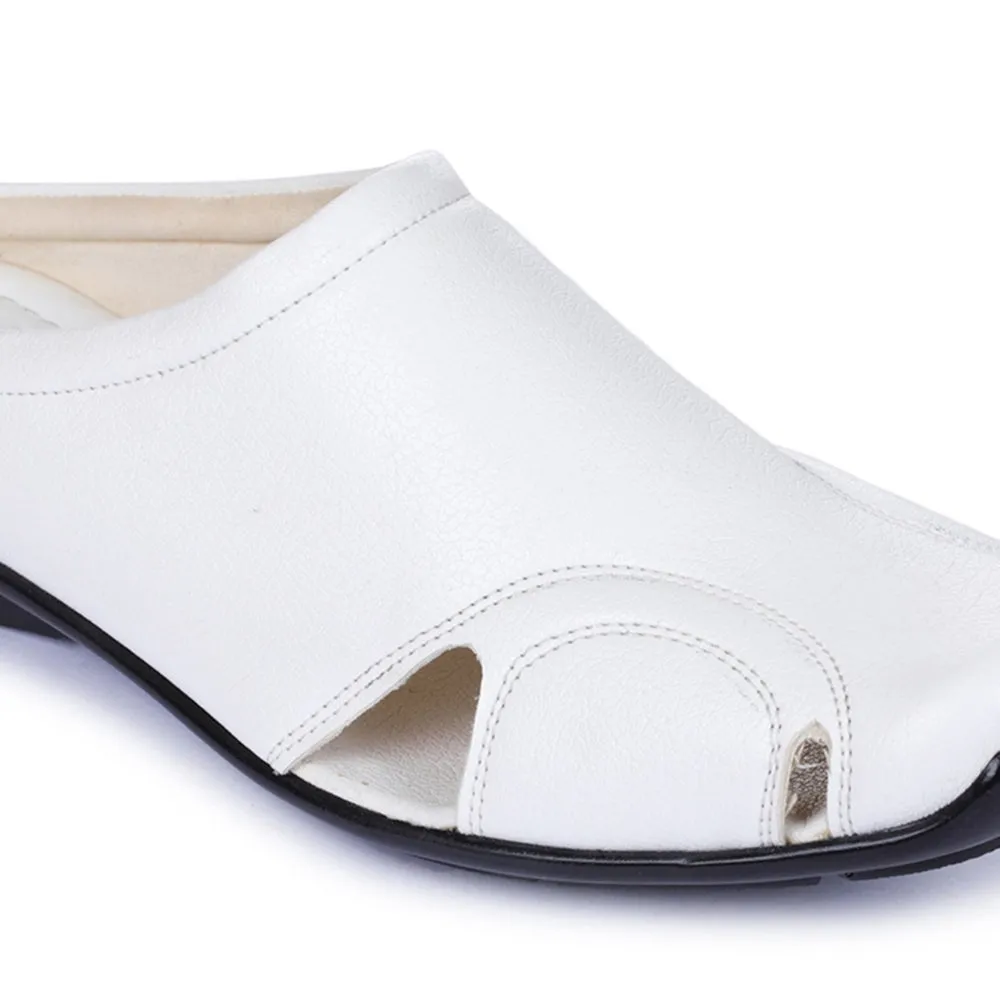 Fortune Black Casual Slip-on Mules For Men J-153 By Liberty