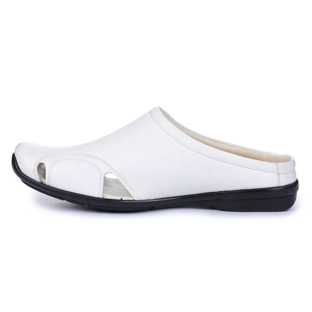 Fortune Black Casual Slip-on Mules For Men J-153 By Liberty