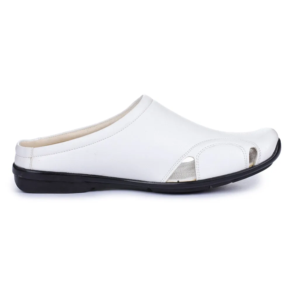 Fortune Black Casual Slip-on Mules For Men J-153 By Liberty