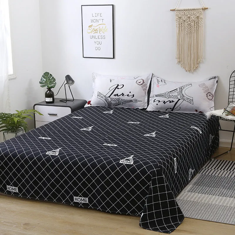 Four-Piece Fashion Simple Double Bed Single Quilt Cover
