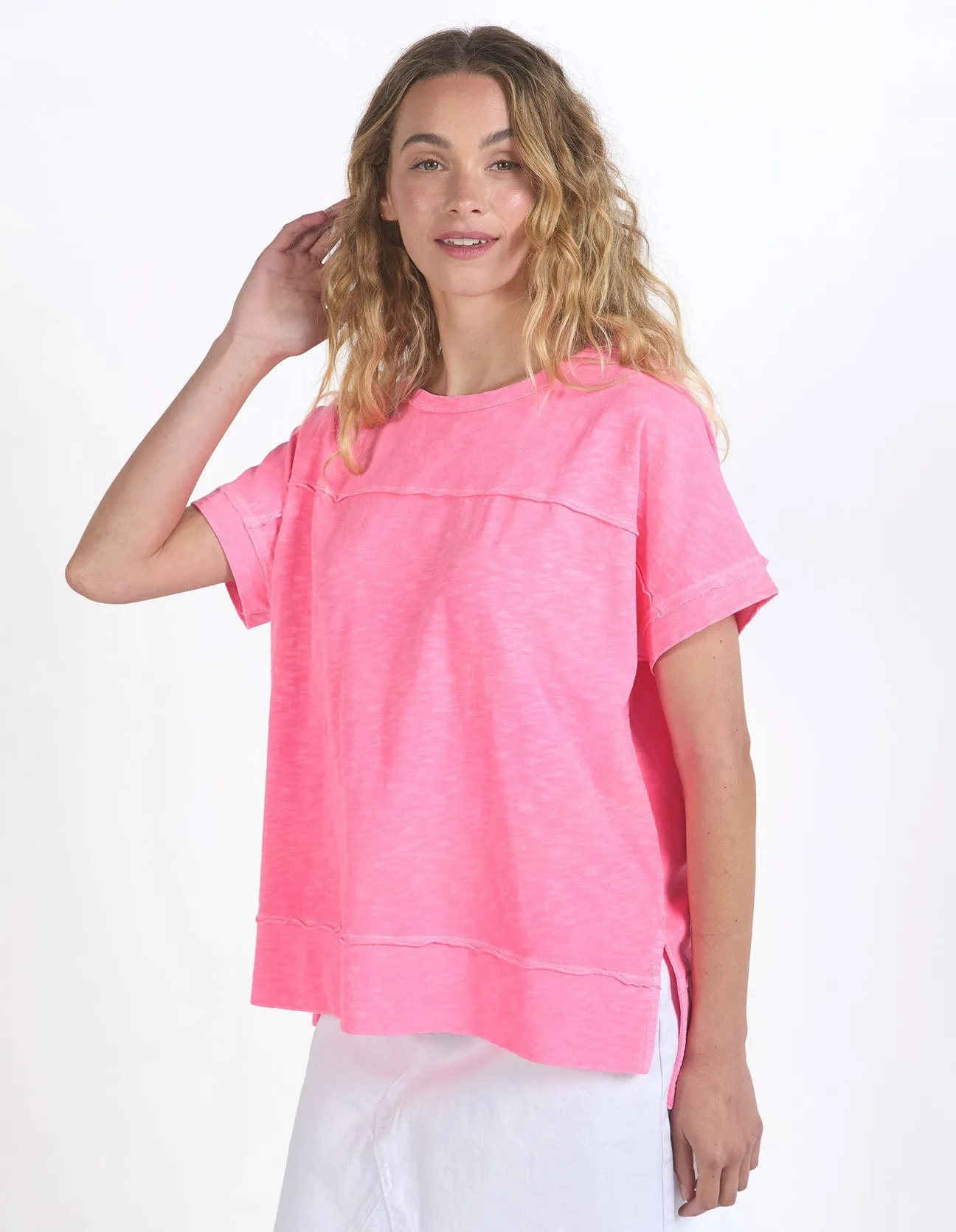 Foxwood Allison Tee Neon Rose