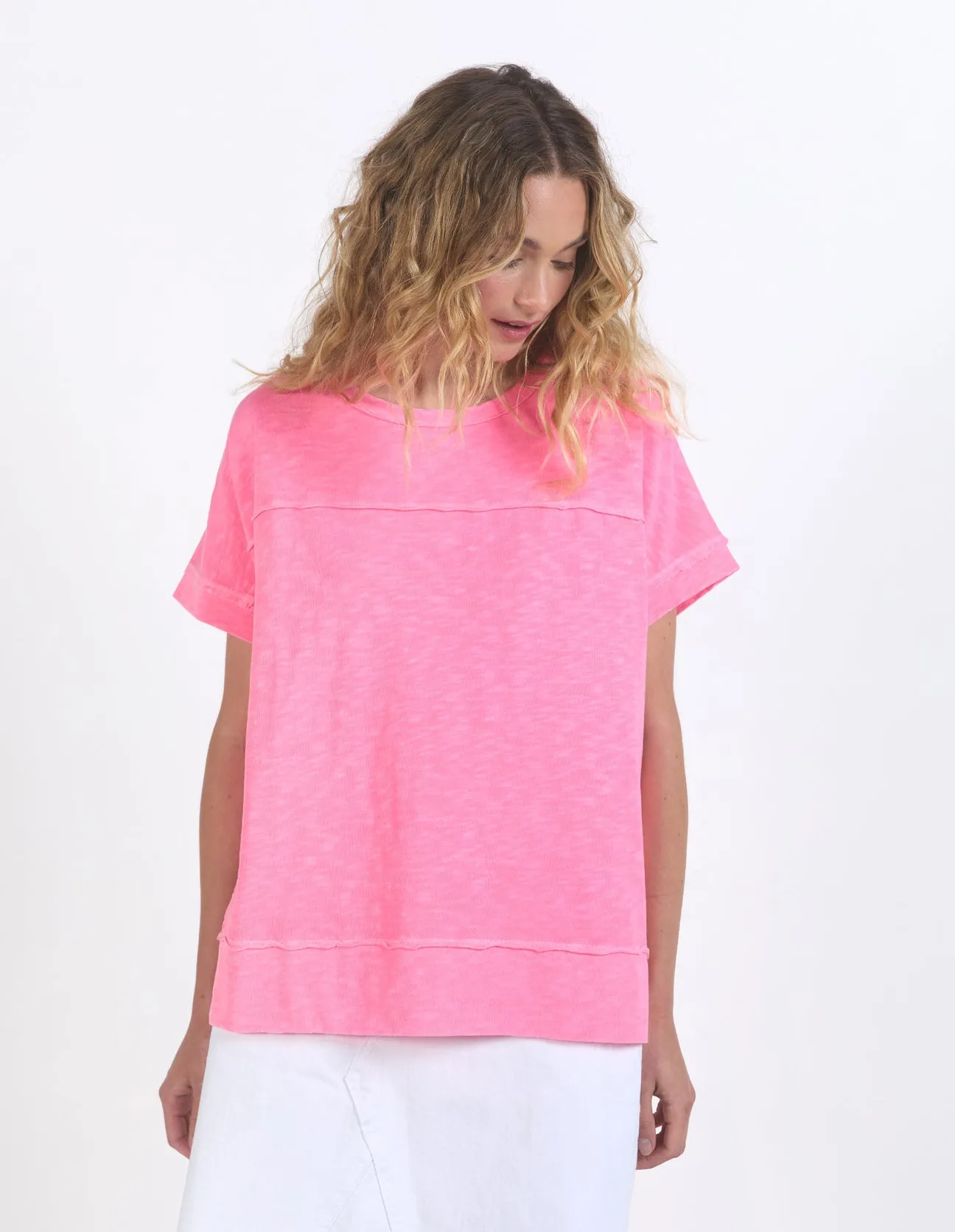 Foxwood Allison Tee Neon Rose