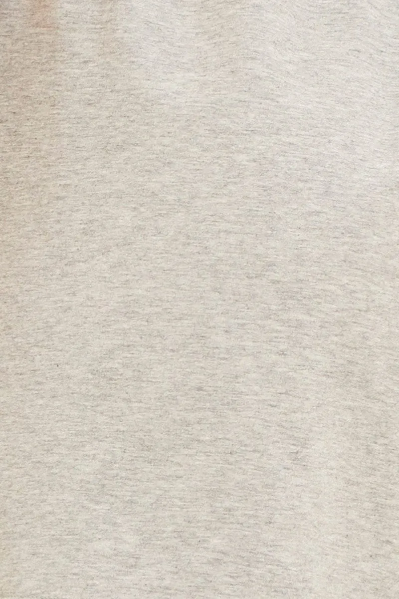 Grey Relaxed Short Pull On Cotton Terry Stretch