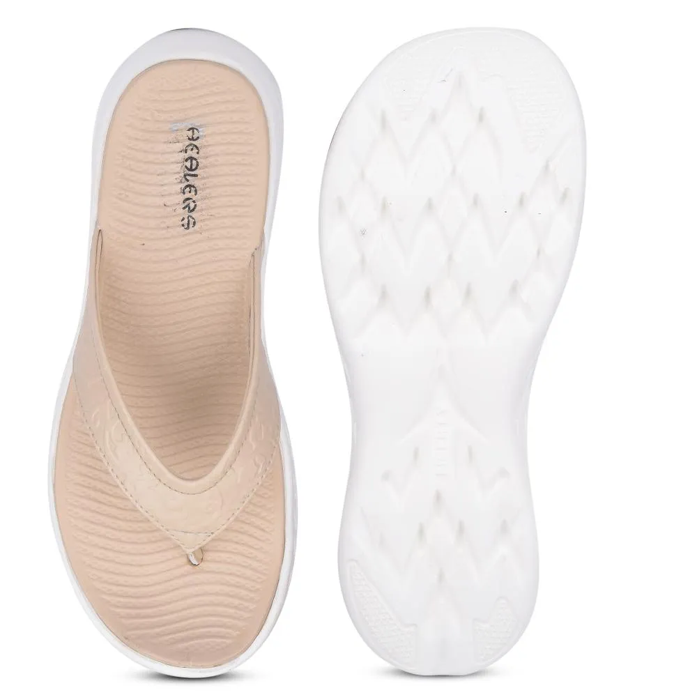 Healers Casual Beige Slipper For Women SOFIA-1E By Liberty