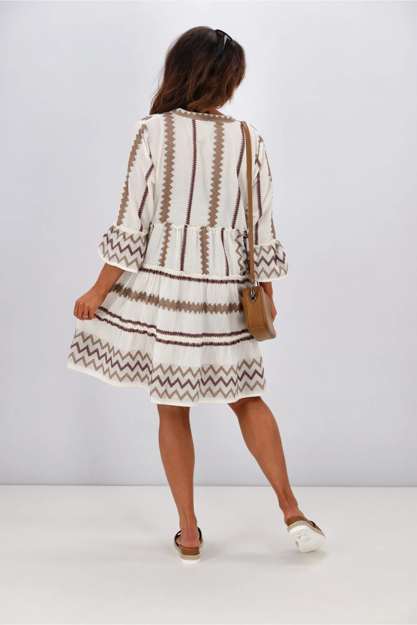 Joop & Gypsy Mediterranean Dress Latte White