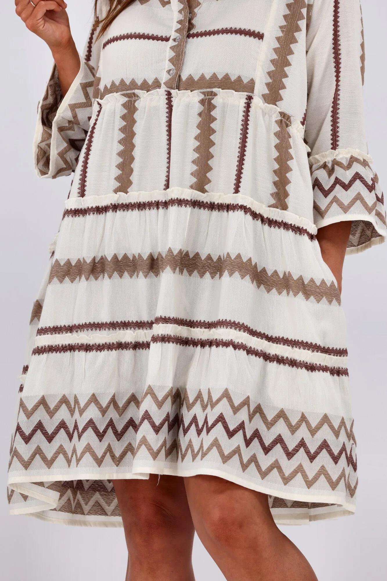 Joop & Gypsy Mediterranean Dress Latte White