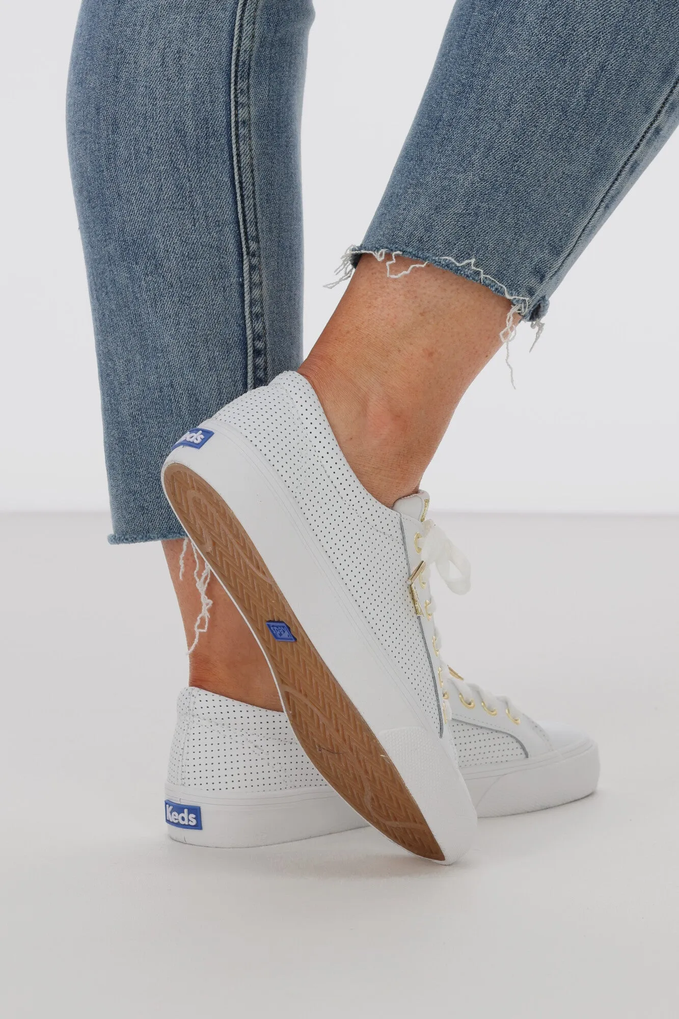 Keds Jump Kick Leather Sneaker White