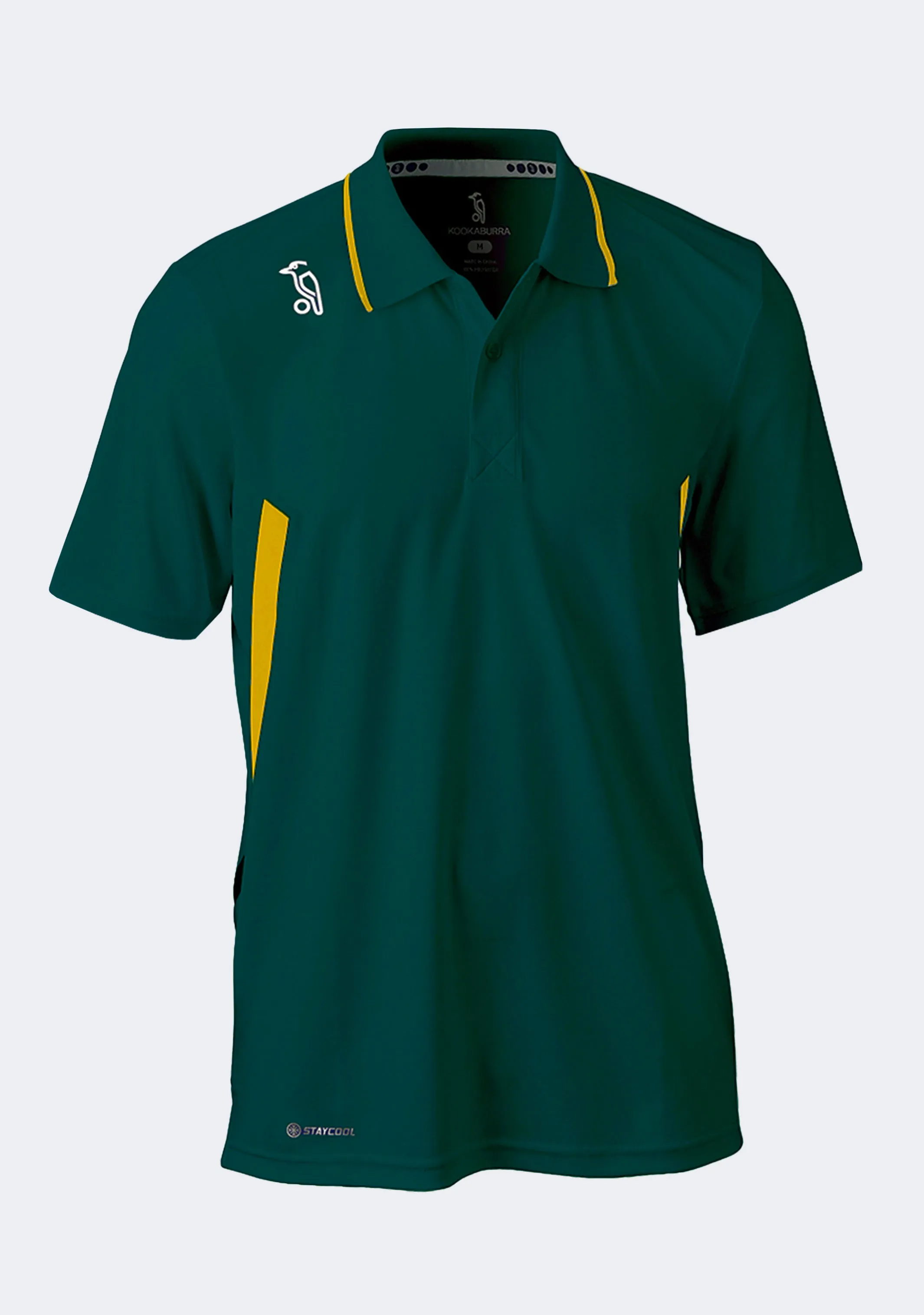 Kookaburra Men's KB Training Polo Green Gold