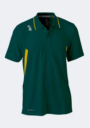Kookaburra Men's KB Training Polo Green Gold