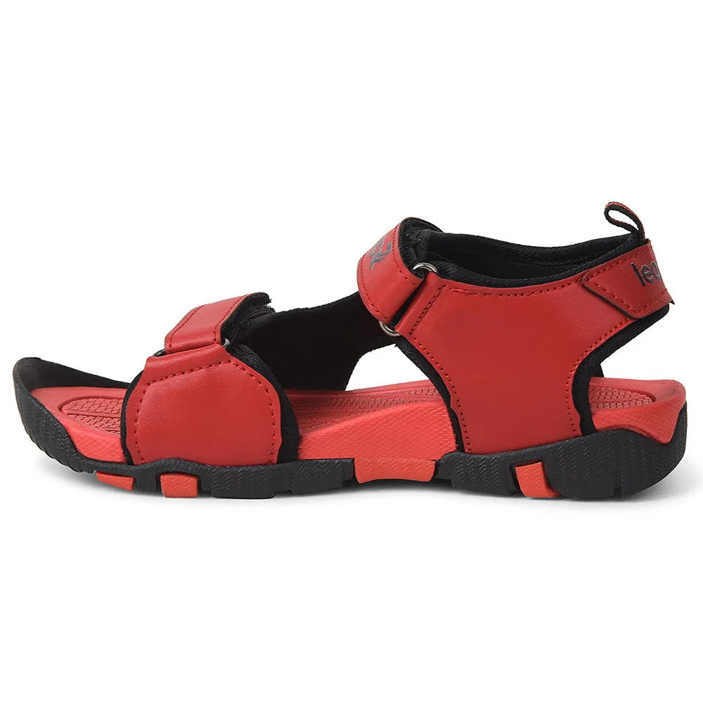 Leap7x Black Casual Sandal For Kids ADMIN By Liberty