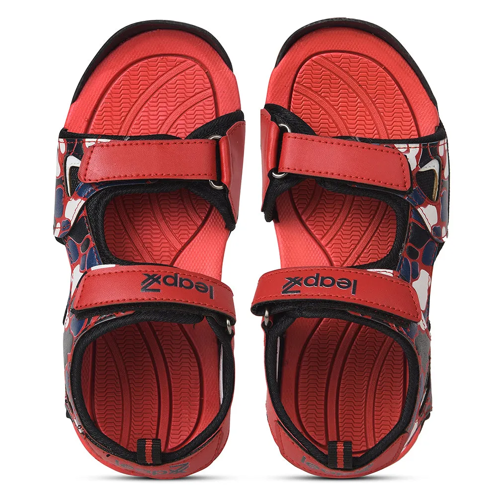 Leap7x Black Casual Sandal For Kids ADMIN By Liberty