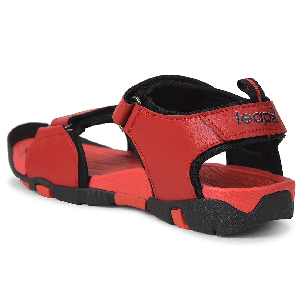 Leap7x Black Casual Sandal For Kids ADMIN By Liberty