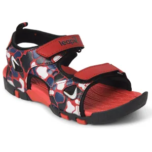 Leap7x Black Casual Sandal For Kids ADMIN By Liberty