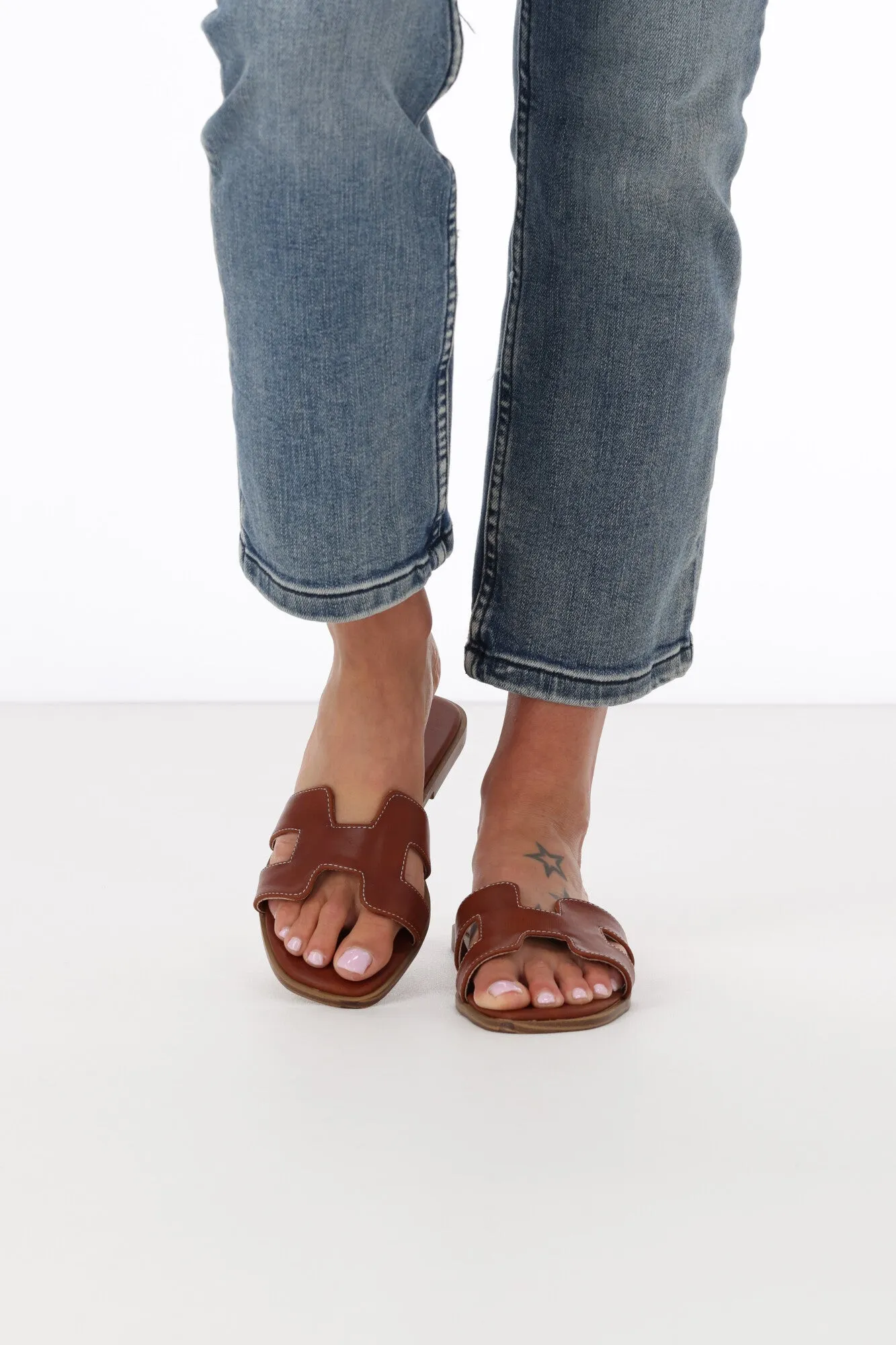 Los Cabos Hacette Sandal Cognac