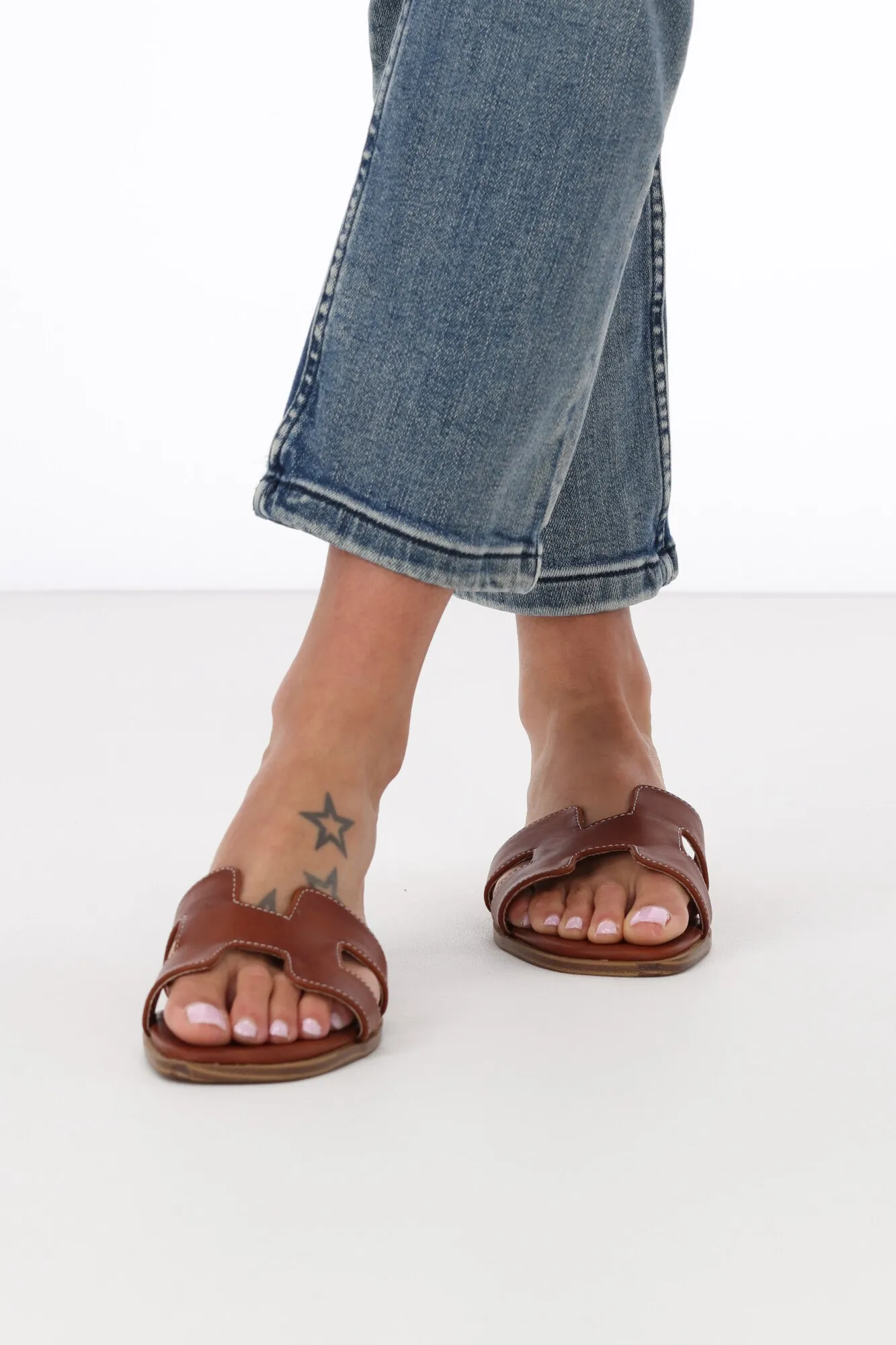 Los Cabos Hacette Sandal Cognac