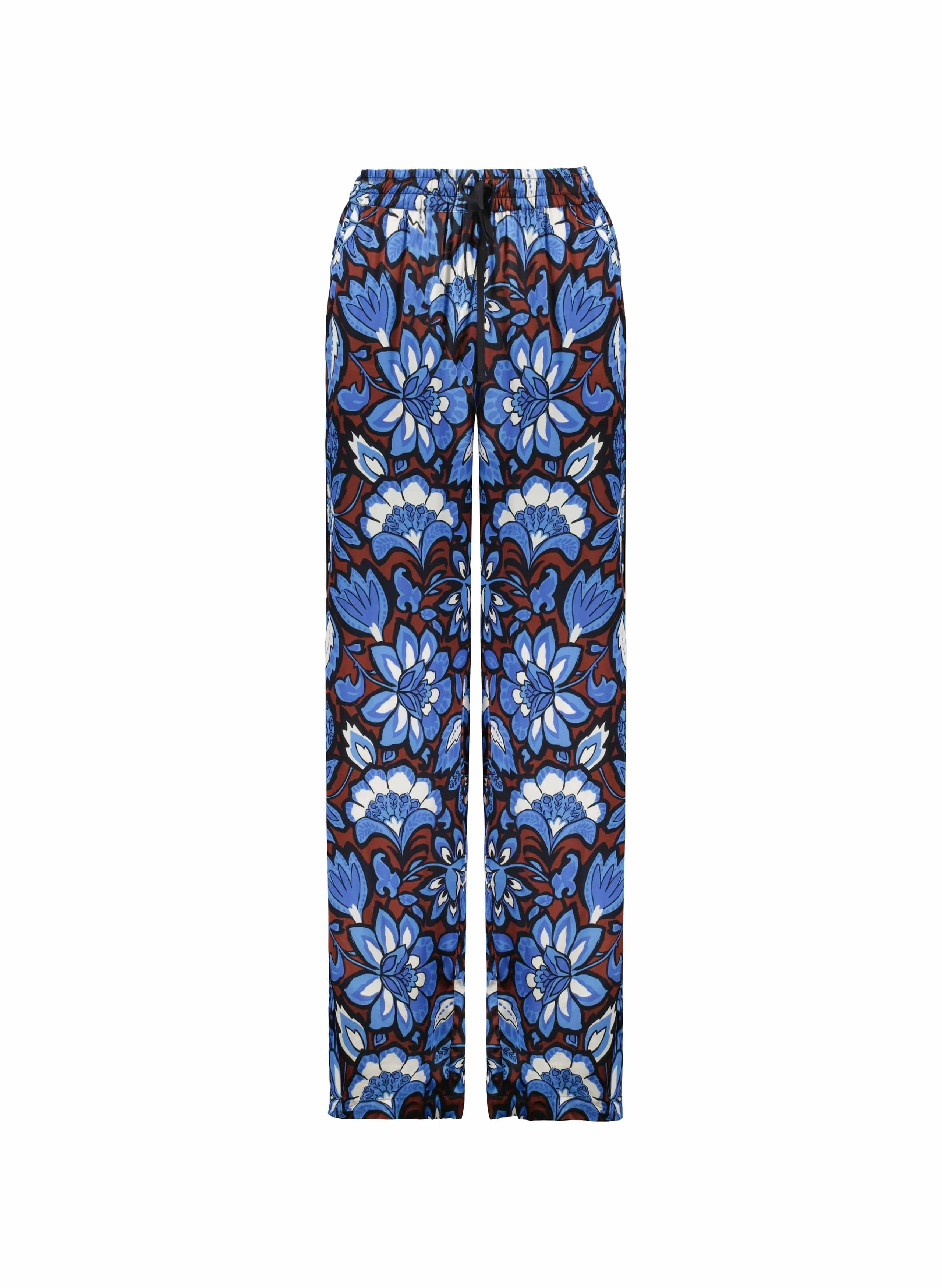 Mandy LENZING™ ECOVERO™ Recycled Trousers | Blue Floral Saraca