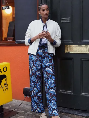 Mandy LENZING™ ECOVERO™ Recycled Trousers | Blue Floral Saraca