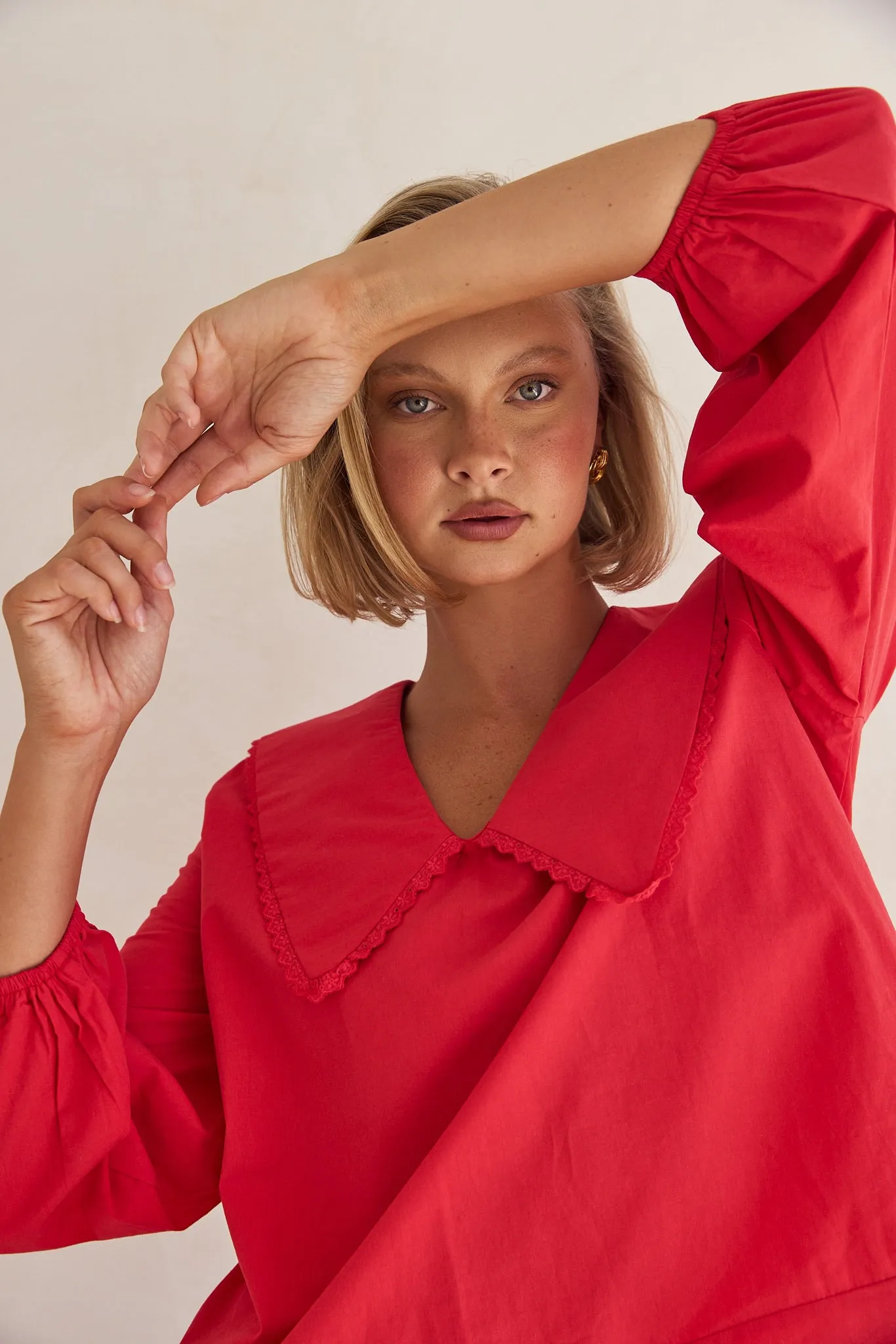 Marianna Blouse (Red)