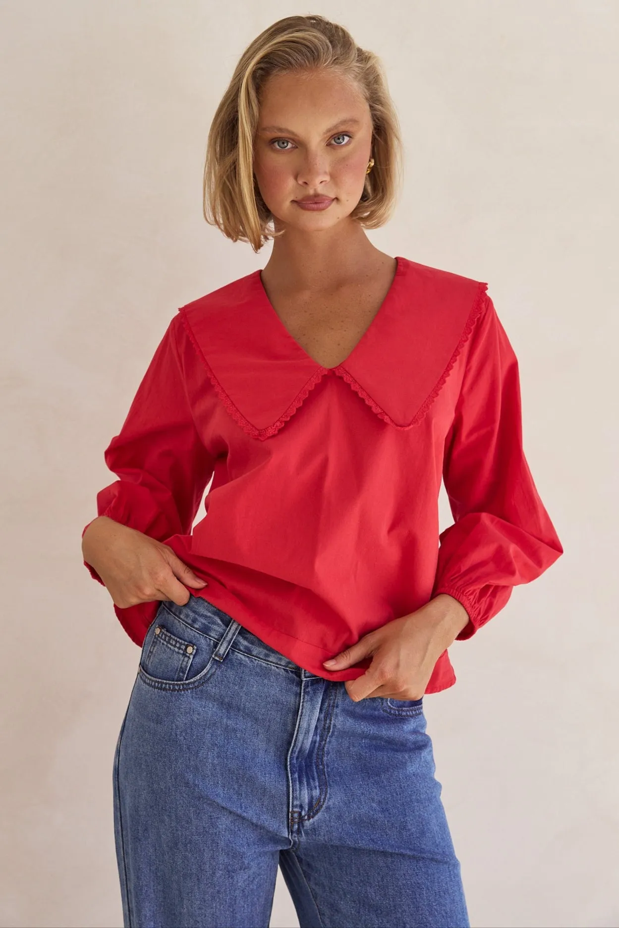 Marianna Blouse (Red)