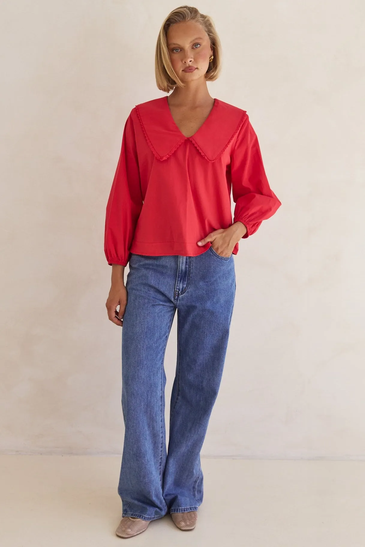 Marianna Blouse (Red)