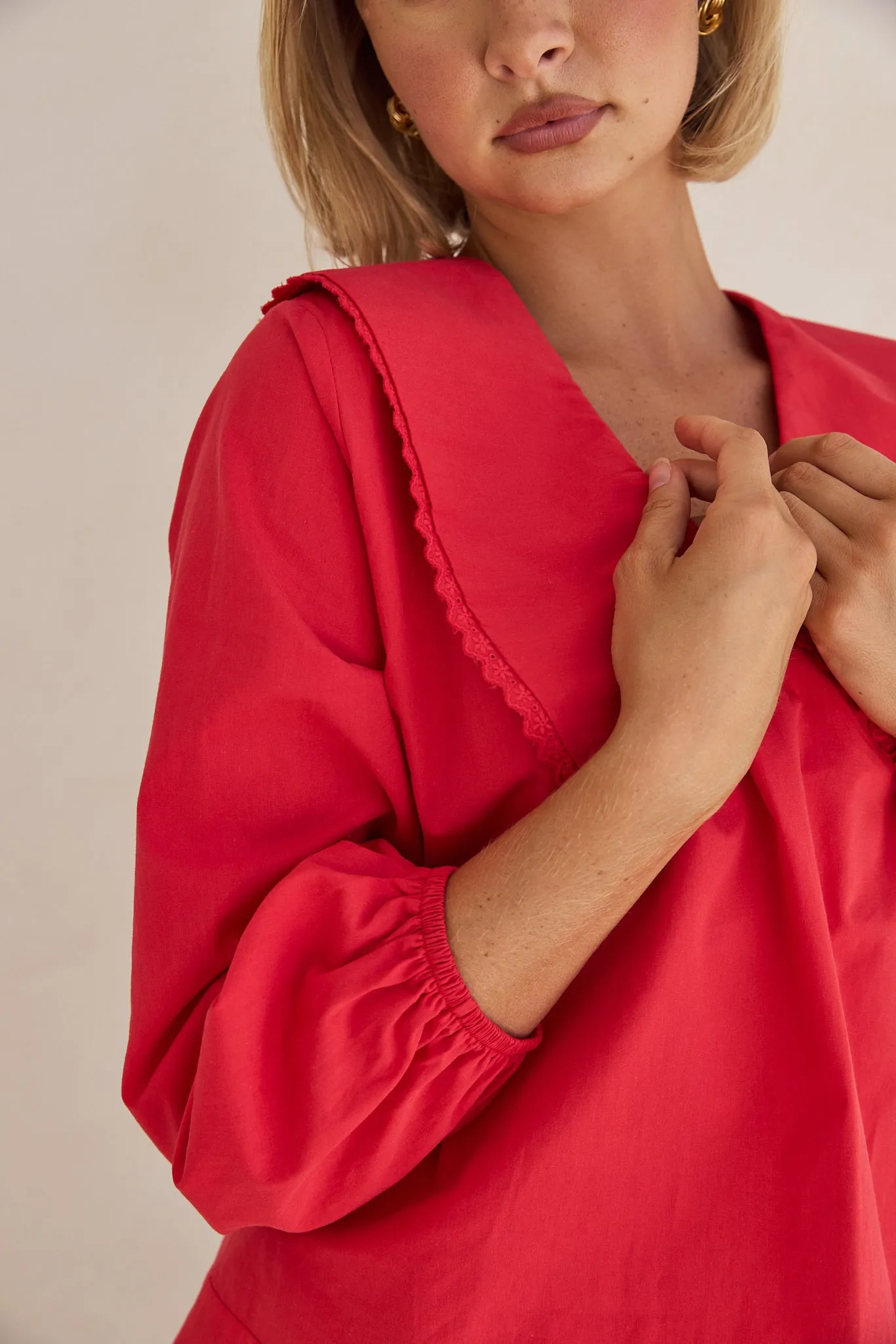 Marianna Blouse (Red)