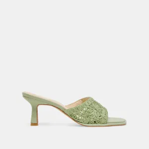 MAYLAH HEELS SAGE MACRAME