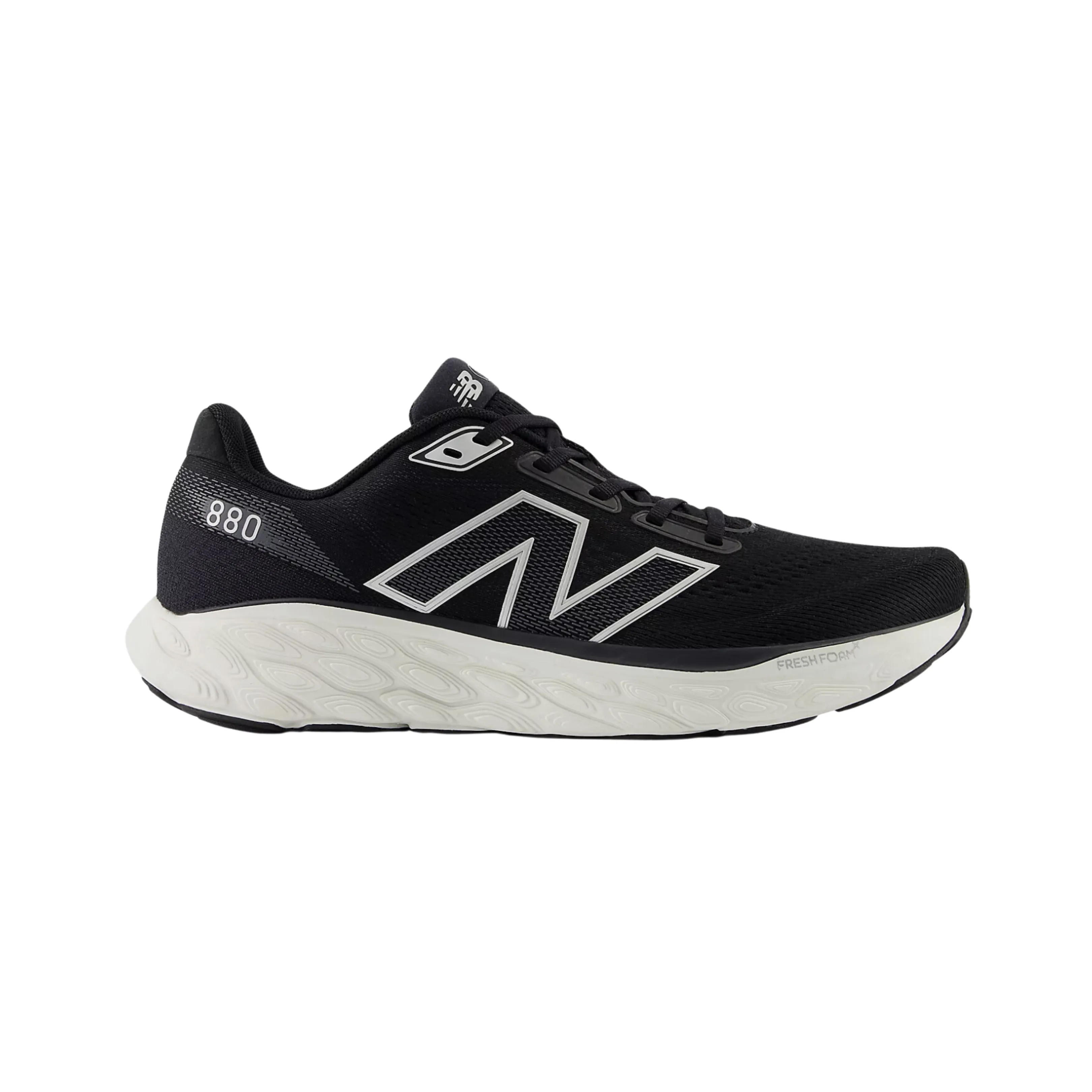 Men's Fresh Foam x 880v14 - Black with Sea Salt and Silver Metallic (D Width)