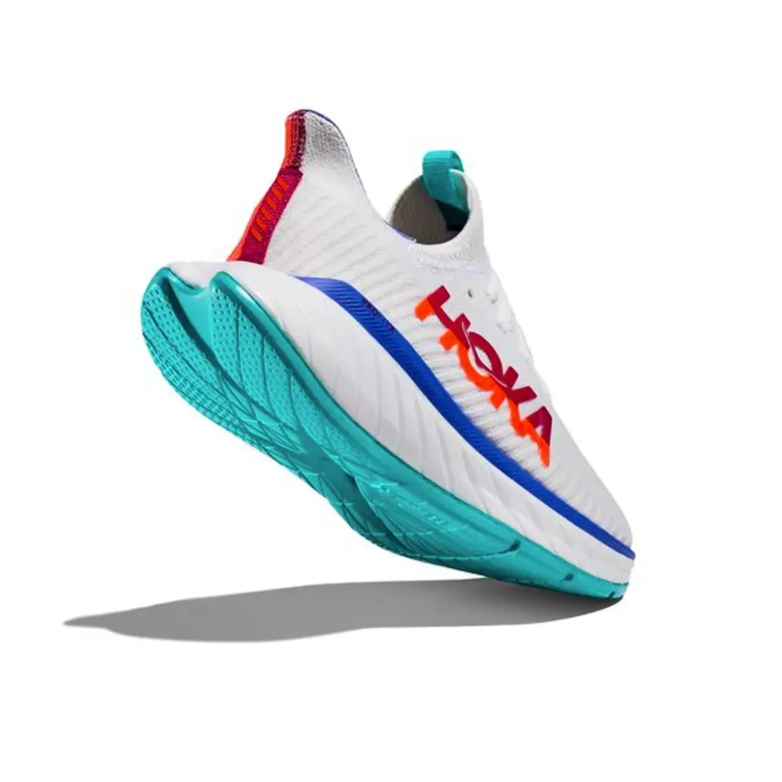 Mens HOKA Carbon X 3 - White / Flame