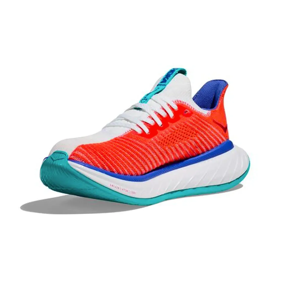 Mens HOKA Carbon X 3 - White / Flame