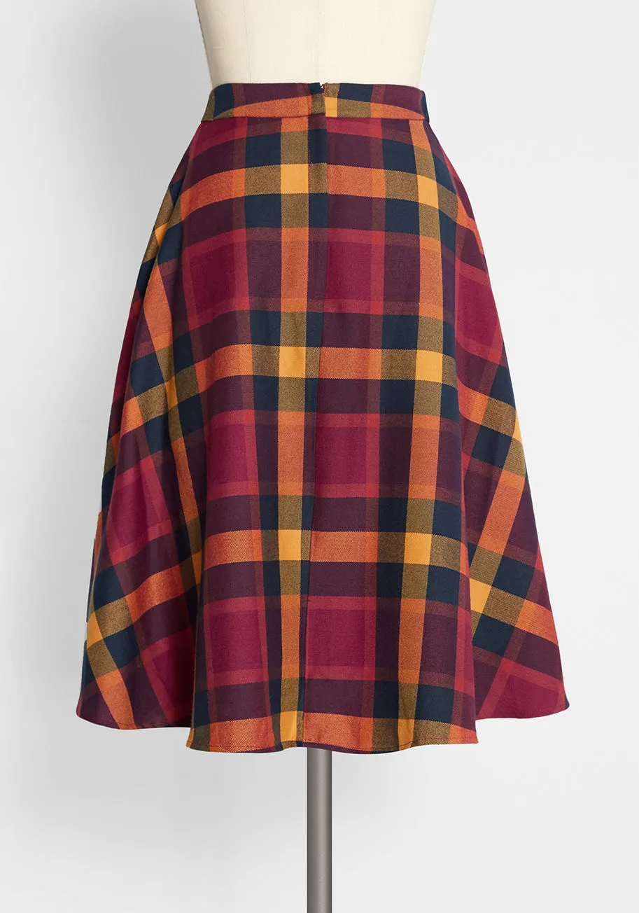 ModCloth x Collectif Bookworm A-Line Skirt