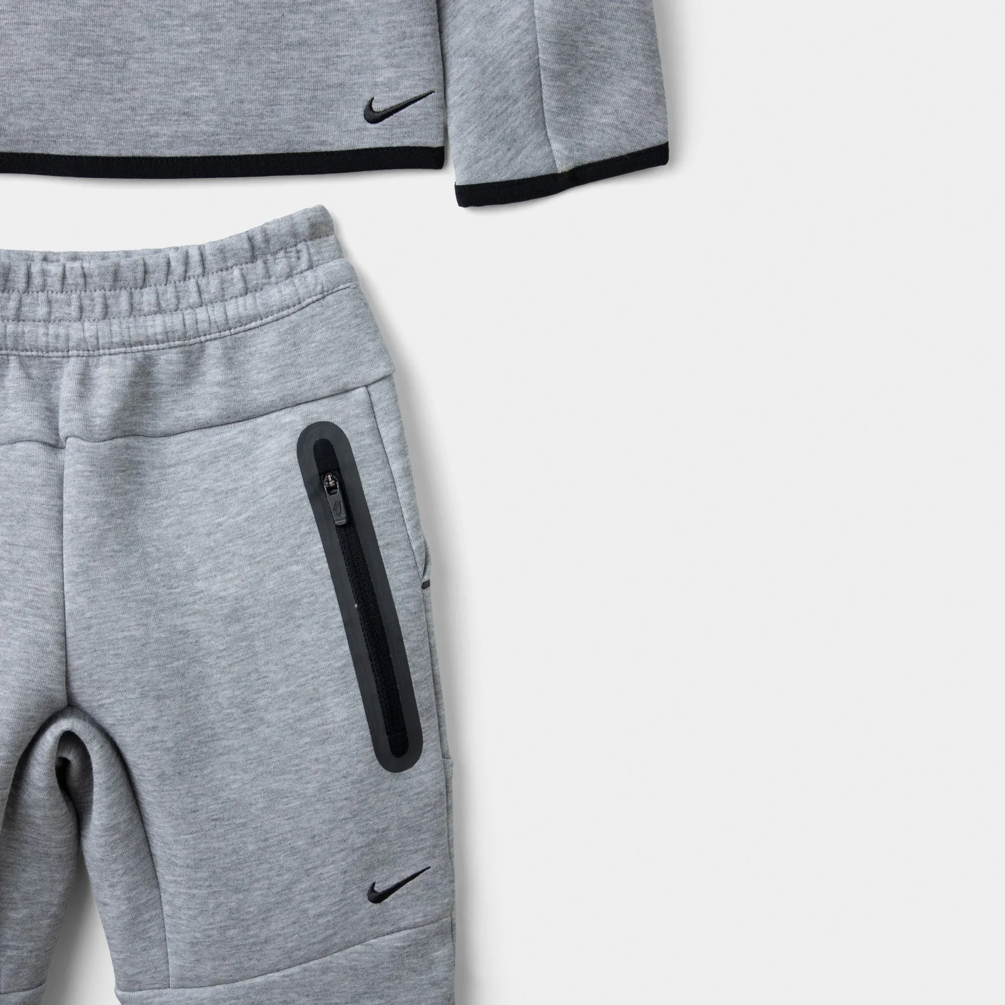 Nike Sportswear Child Boys' Tech Fleece Full Zip Hoodie Set / Dark Grey Heather