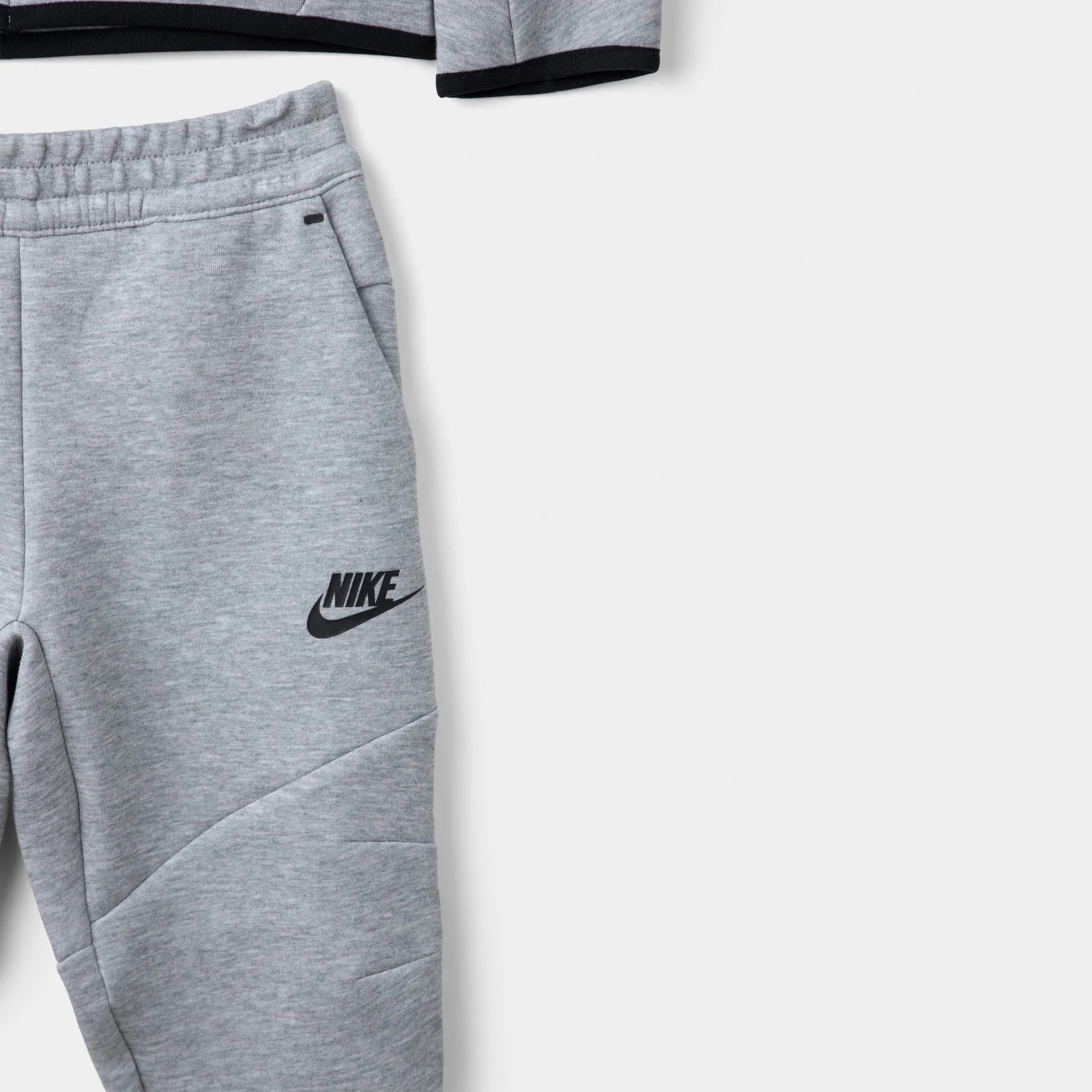 Nike Sportswear Child Boys' Tech Fleece Full Zip Hoodie Set / Dark Grey Heather